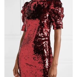 Alice & Olivia Sequin Red Dress